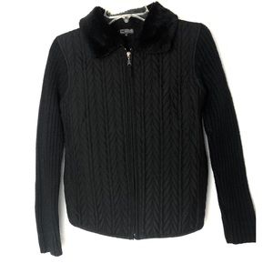 Creazioni Effect black Sweater Jacket Size S